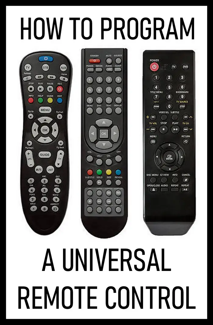 Program a universal remote control