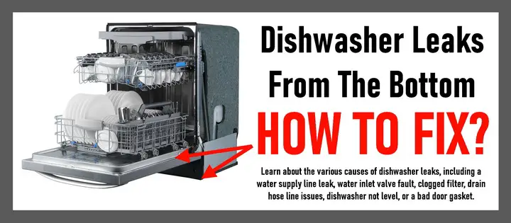 dishwasher leaking from bottom