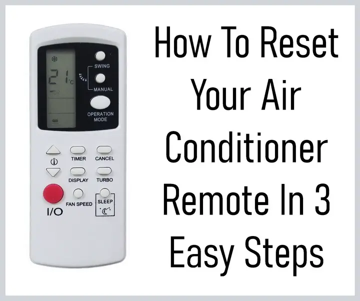 How to reset AC remote