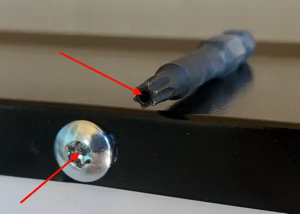 Torx Screw and Torx Bit - How To Remove Screws On Back Of Microwave