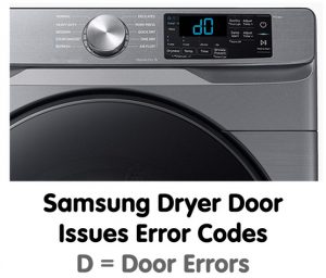 Samsung Dryer Error Codes Troubleshooting - Error Definitions How To Fix