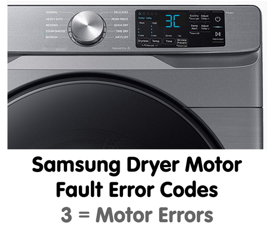 Samsung dryer motor error codes
