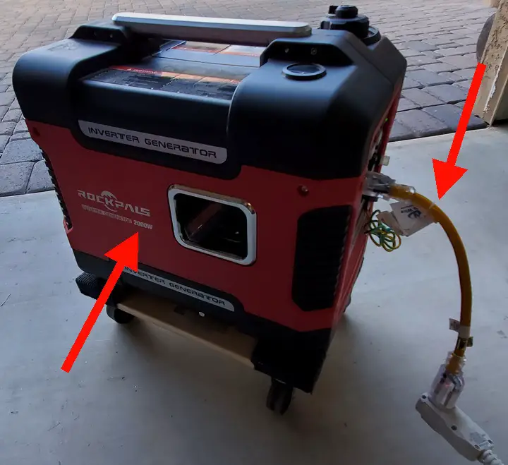 Does generator have enough watts to power AC