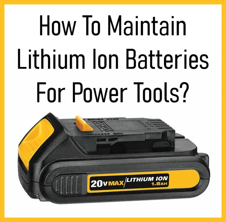 Maintain Lithium Ion Batteries For Power Tools