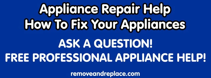 free appliance repair questions and answers