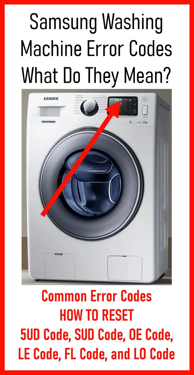 5ud in samsung washing machine