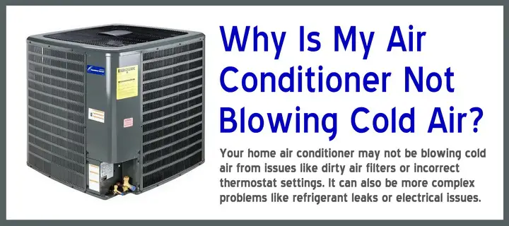 ac not blowing cold air - how to fix it