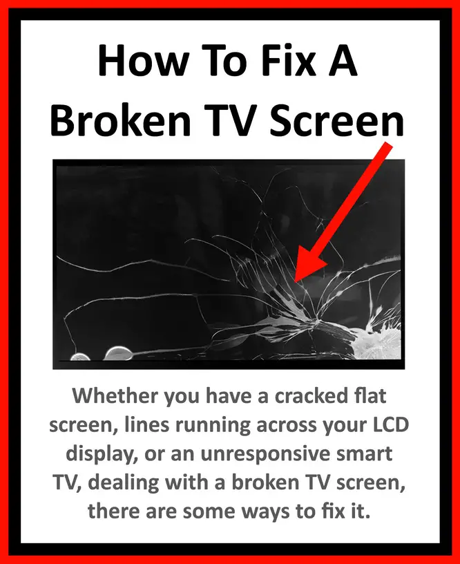 fix broken tv screen