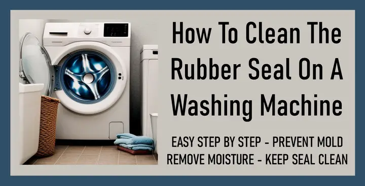 how to clean the rubber seal on a washing machine