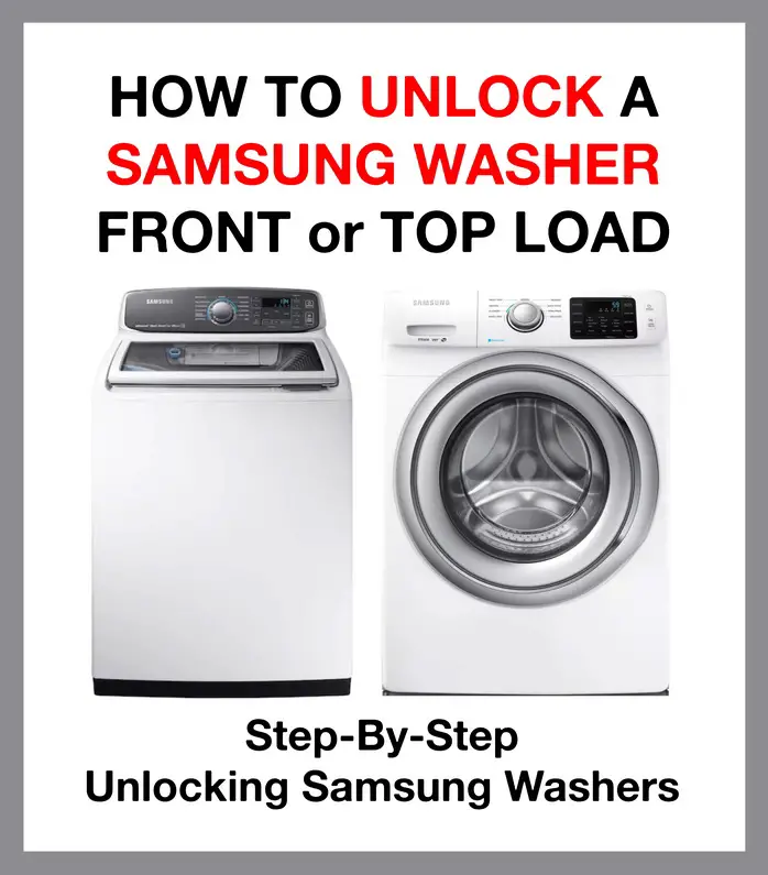 how to unlock samsung washer