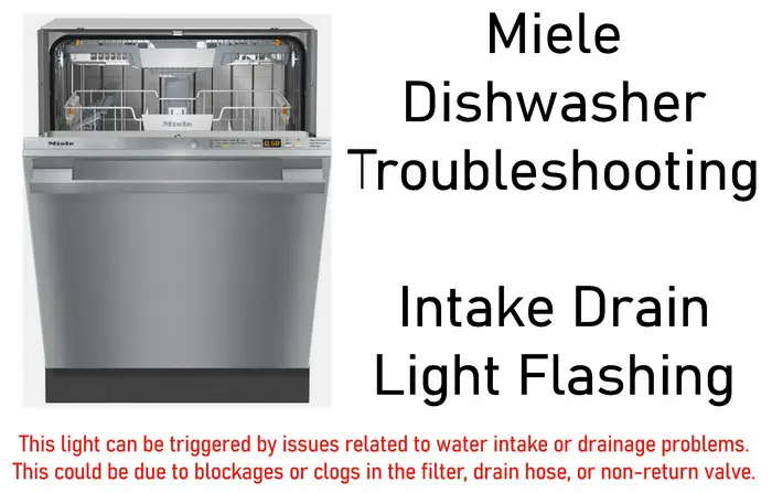 Miele dishwasher flashing drain light