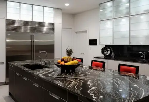 Black Marble Countertops for Kitchen