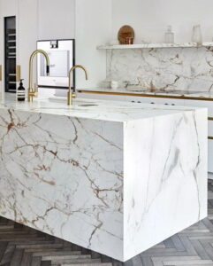 50 Marble Countertop Designs To Inspire Your Dream Kitchen   Marble Countertops 09 241x300 