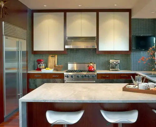 White but modern Marble Countertops for Kitchen