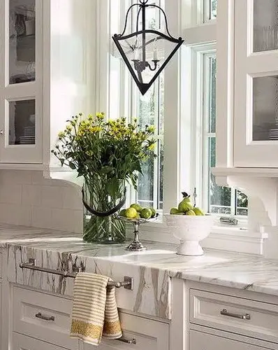 Modern style white Marble Countertop