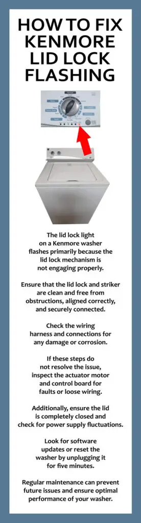 10 Reasons Kenmore Washer Lid Lock Light Flashes