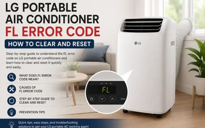 LG Portable Air Conditioner FL Error Code – How To Clear And Reset 3 LG Portable Air Conditioner FL Error Code – How To Clear And Reset