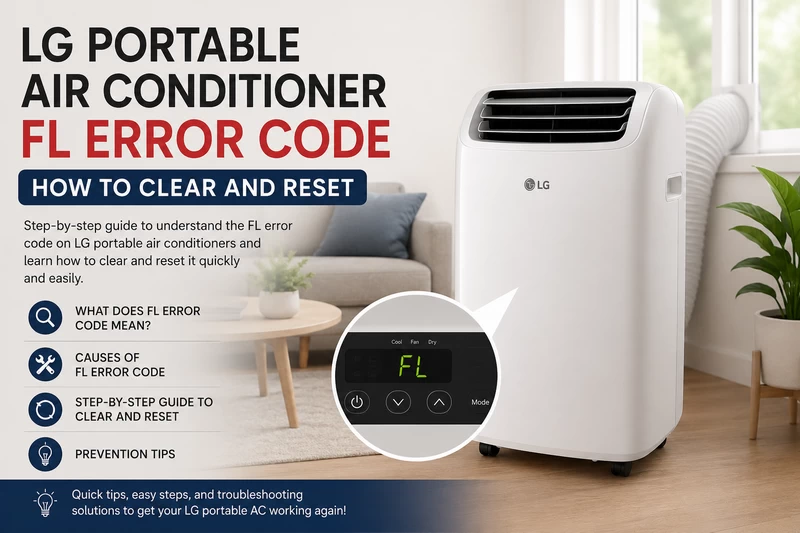LG Portable Air Conditioner FL Error Code – How To Clear And Reset