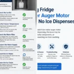 Samsung Fridge Ice Maker Auger Motor Runs But No Ice Dispenses — photo collage