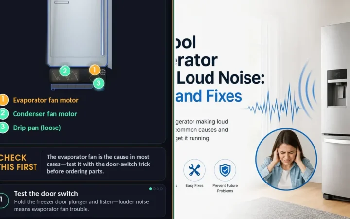 Whirlpool Refrigerator Making Loud Noise: Causes and Fixes — photo collage