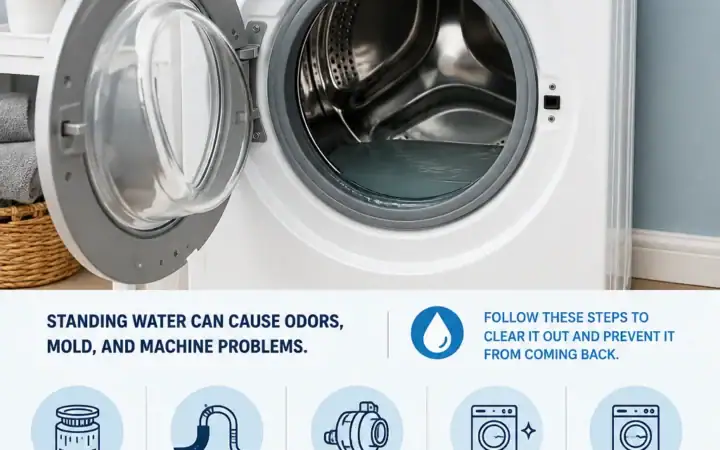 How Do I Get Rid of Standing Water in My Washing Machine? 28 How Do I Get Rid of Standing Water in My Washing Machine?