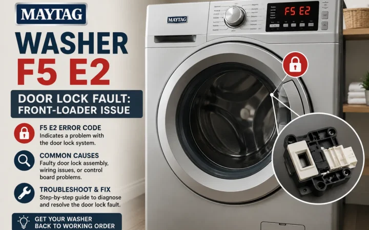 Maytag Washer F5 E2 Door Lock Fault: Front-Loader Issue