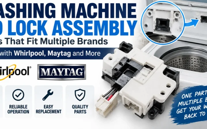 Washing Machine Lid Lock Assembly: Parts That Fit Multiple Brands (Whirlpool, Maytag)