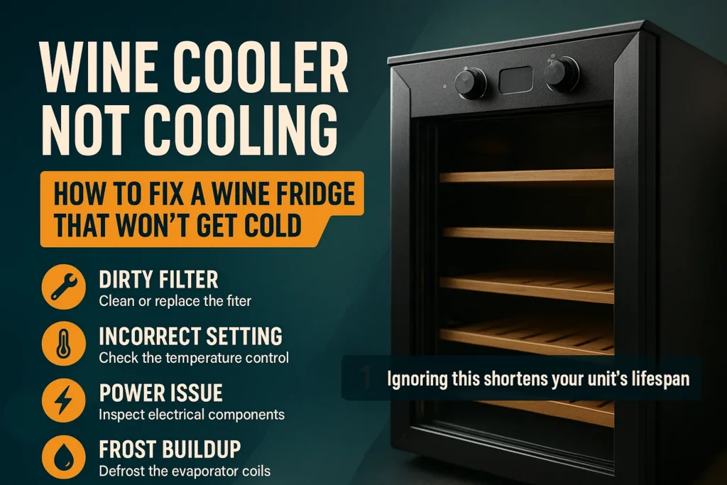 Wine Cooler Not Cooling – How To Fix A Wine Fridge That Won't Get Cold