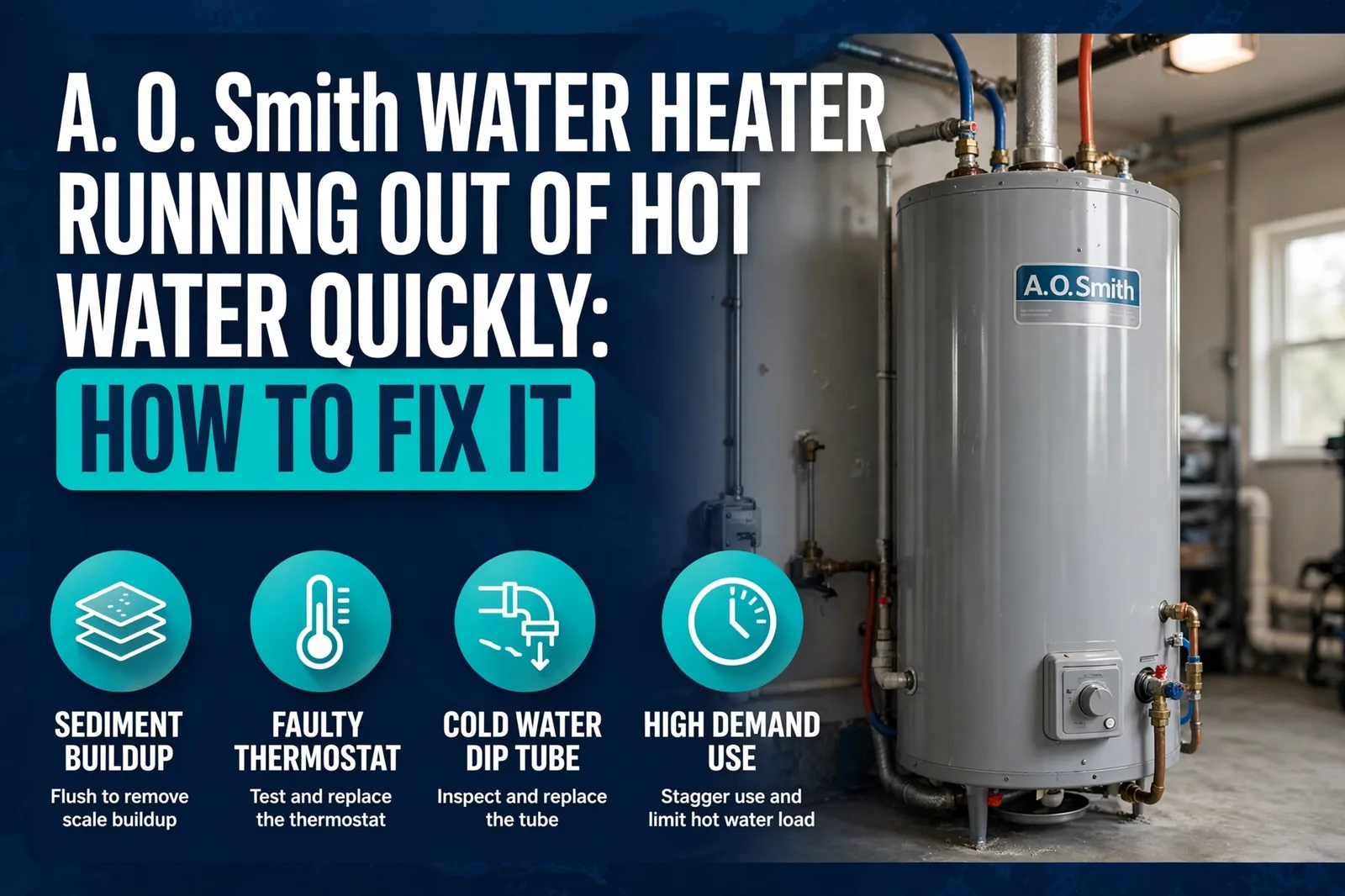 A. O. Smith Water Heater Running Out of Hot Water Quickly: How to Fix It 1 A. O. Smith Water Heater Running Out of Hot Water Quickly: How to Fix It
