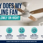 Why Does My Ceiling Fan Run Slowly on High? 4 Why Does My Ceiling Fan Run Slowly on High?