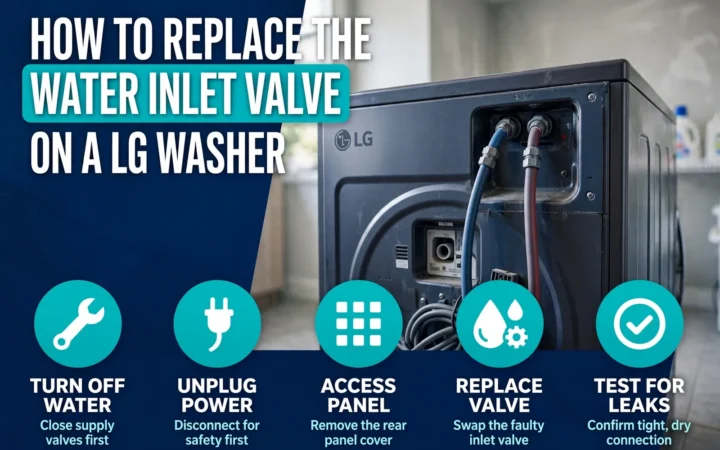 How To Replace The Water Inlet Valve On An LG Washer 12 How to Replace the water inlet valve on a LG Washer