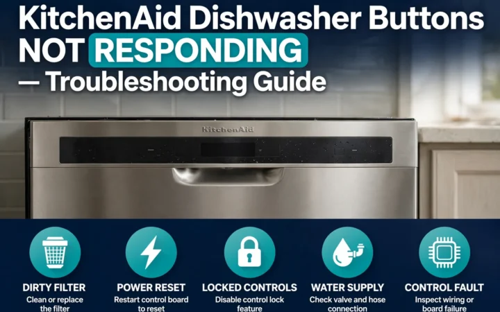 KitchenAid Dishwasher Buttons Not Responding – Troubleshooting Guide