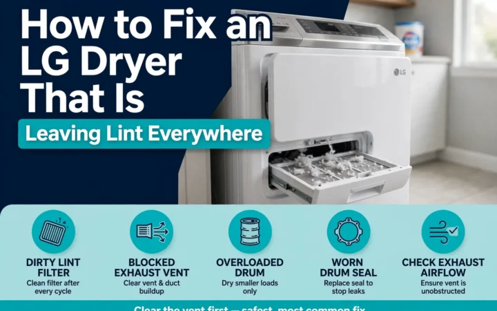 How to Fix an LG Dryer That Is Leaving Lint Everywhere 10 How to Fix an LG Dryer That Is Leaving Lint Everywhere