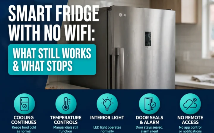 Smart Fridge With No WiFi: What Still Works and What Stops 4 Smart Fridge With No WiFi: What Still Works and What Stops
